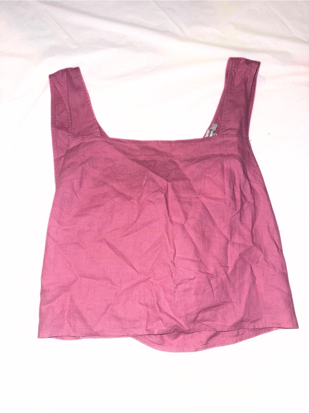 Madewell Pink Cross-Back Tank Top NWT Size 10